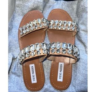 Steve Madden crystal sandals